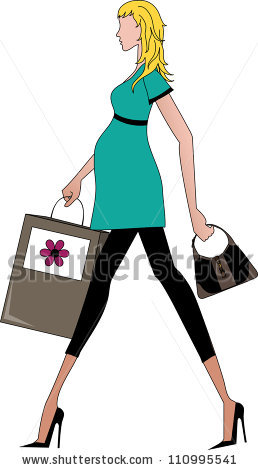 258x470 Blonde Clipart Pregnant