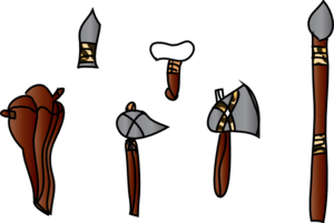 300x201 Prehistoric Weapons Clip Art