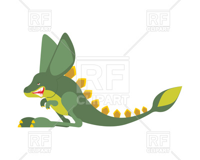 400x320 Prehistoric Jerboa Dinosaur Royalty Free Vector Clip Art Image