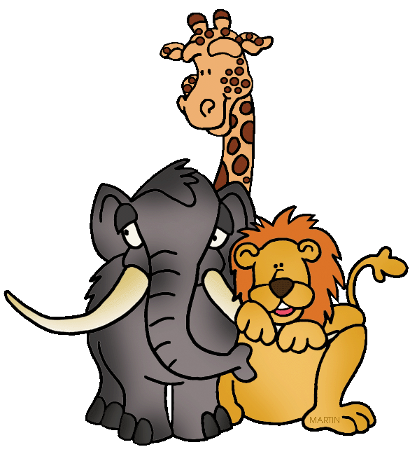 596x648 Animals Clip Art By Phillip Martin, Prehistoric Trio