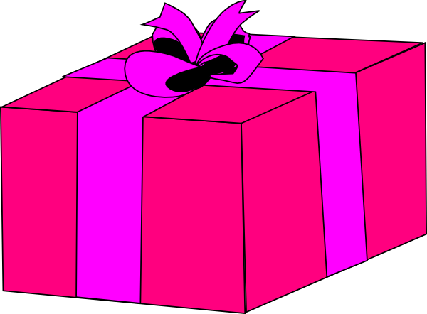 600x442 Pink Gift Box Clip Art