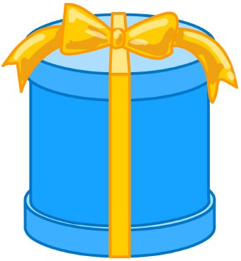 340x369 Birthday Box Clipart