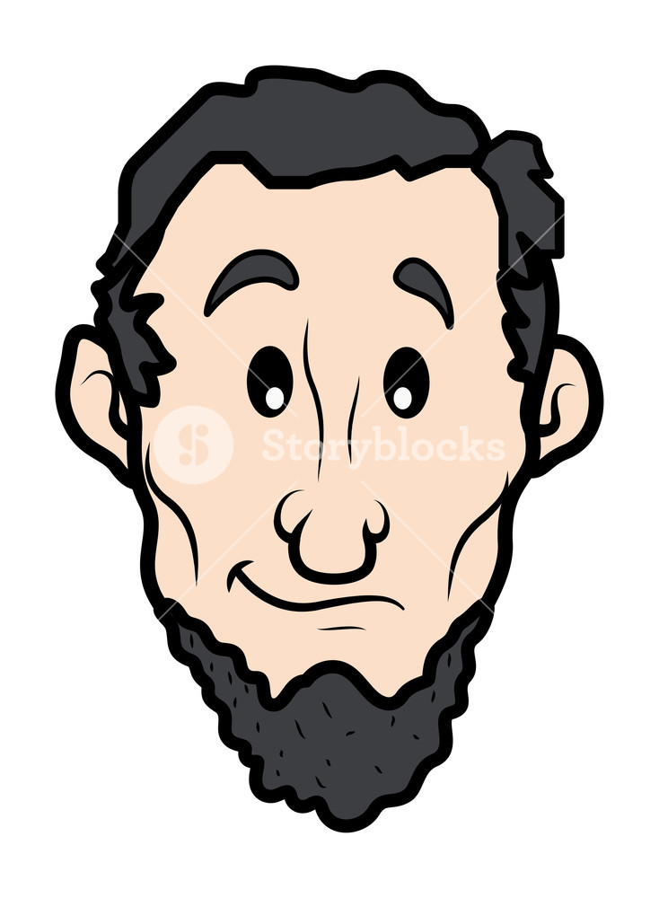 734x1000 Abraham Lincoln Vector Royalty Free Stock Image