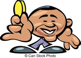 268x194 Barack Obama Great News Isolated On The White Background Eps