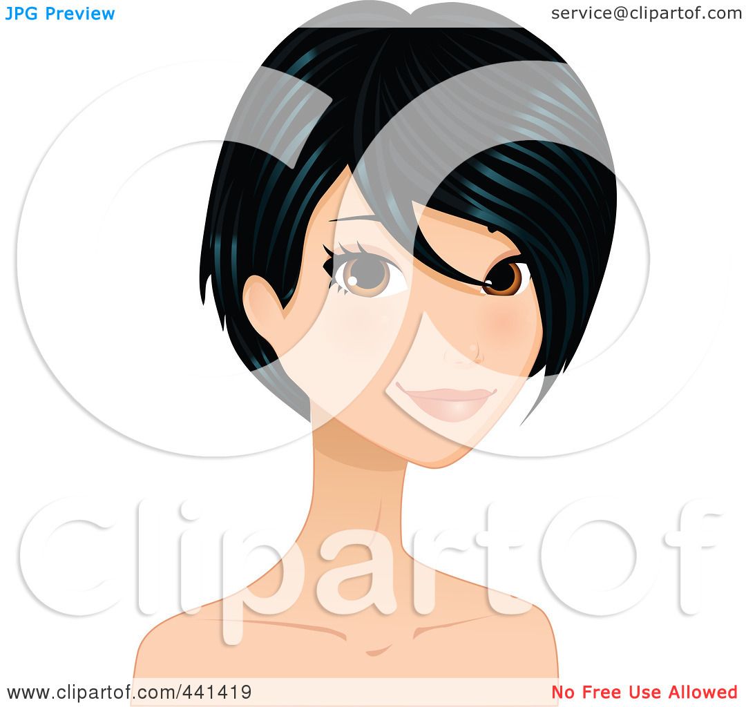 1080x1024 Royalty Free (Rf) Clip Art Illustration Of A Pretty Young Woman