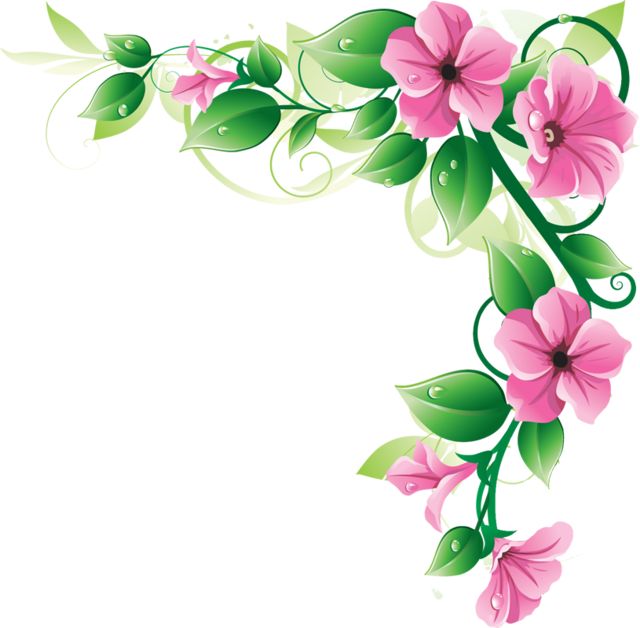 640x628 Easter Flowers Borders Clip Art Happy Easter 2018