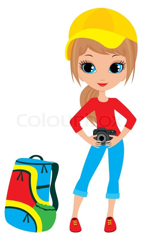 475x800 Pretty Girl With The Camera Stock Photo Colourbox