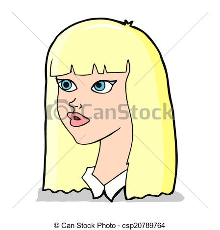 449x470 Cartoon Pretty Girl With Long Hair Clip Art Vector