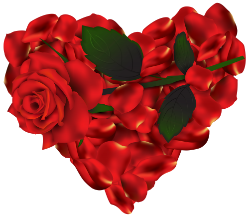 500x435 Heart Of Roses Png Clipart Serca Clip Art
