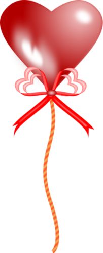 203x500 Pretty Hearts Purple 3d Love Heart With Transparent Background