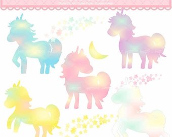 340x270 Unicorn Clip Art Etsy