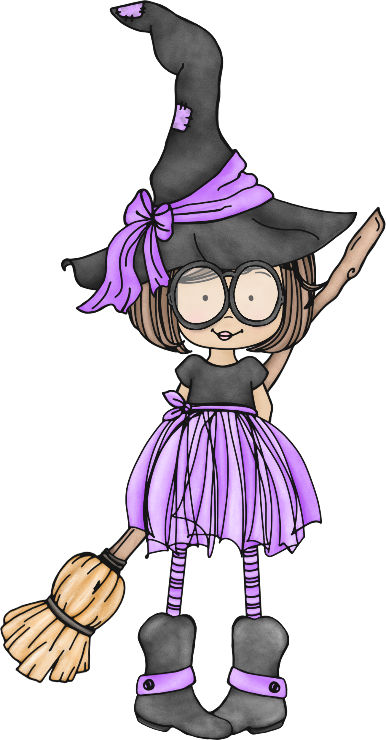 1302x2492 Witch.quenalbertini Cute Little Witch With Glasses