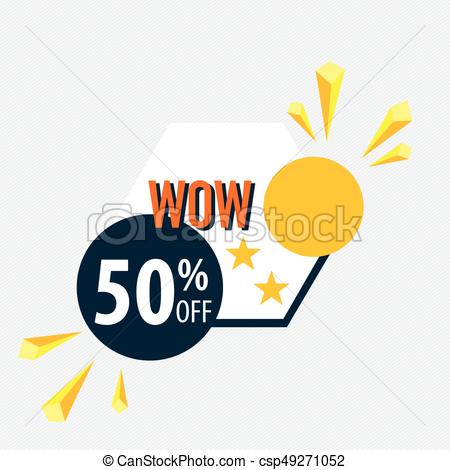 450x470 Sale Label Price Tag Template Design. Vector Illustration. Clipart