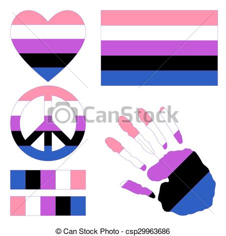 450x470 Genderfluid Pride Design Elements. Genderfluidpride Flag