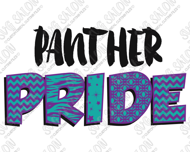 625x500 Panther Pride Patterned Chevron, Star, Zebra, And Quatrefoil