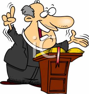 285x300 Cartoon Clipart Picture Of A Priest Speaking To His Church