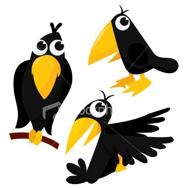 380x380 Primitive Crow Clipart