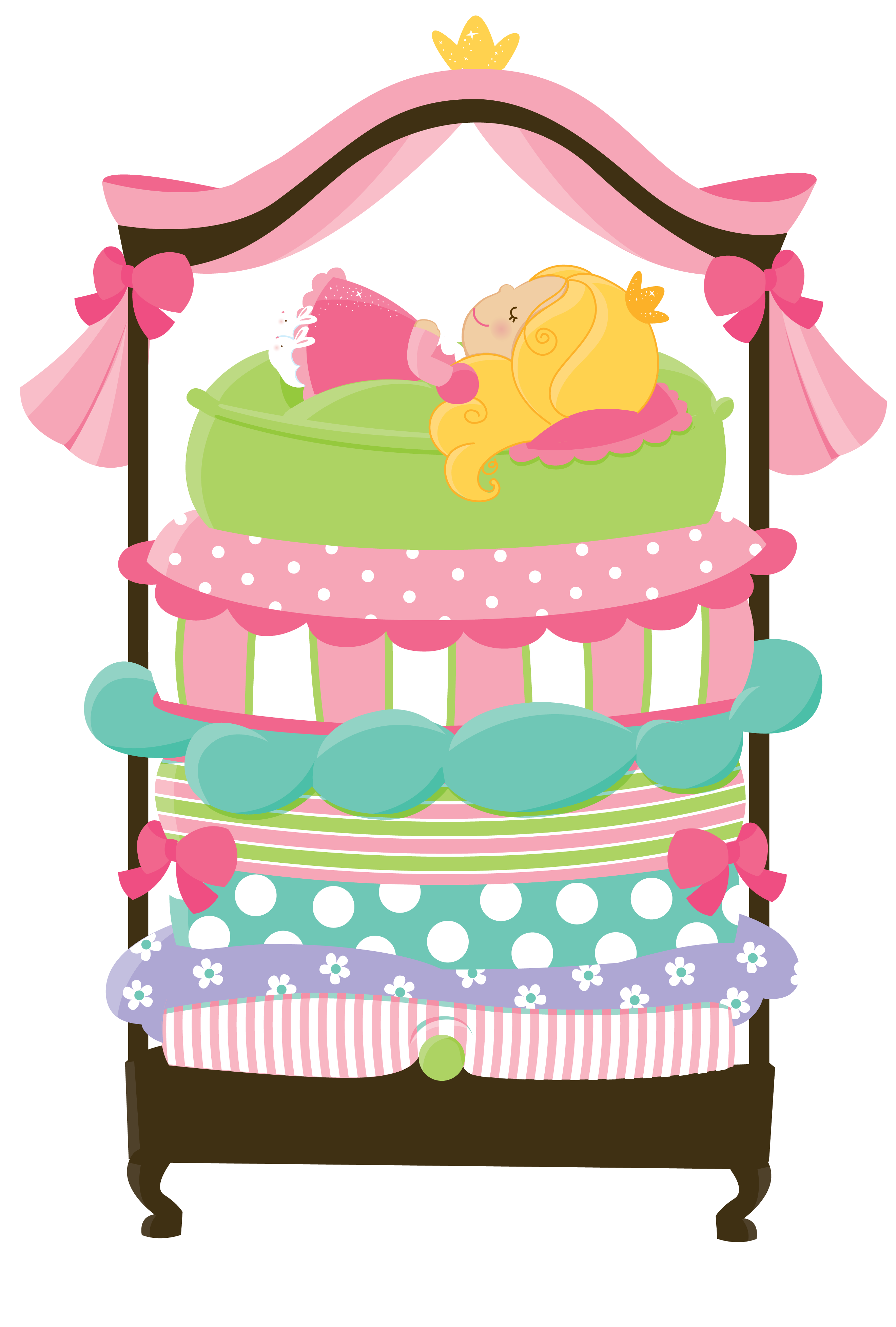 2642x3913 The Princess And The Pea Clip Art