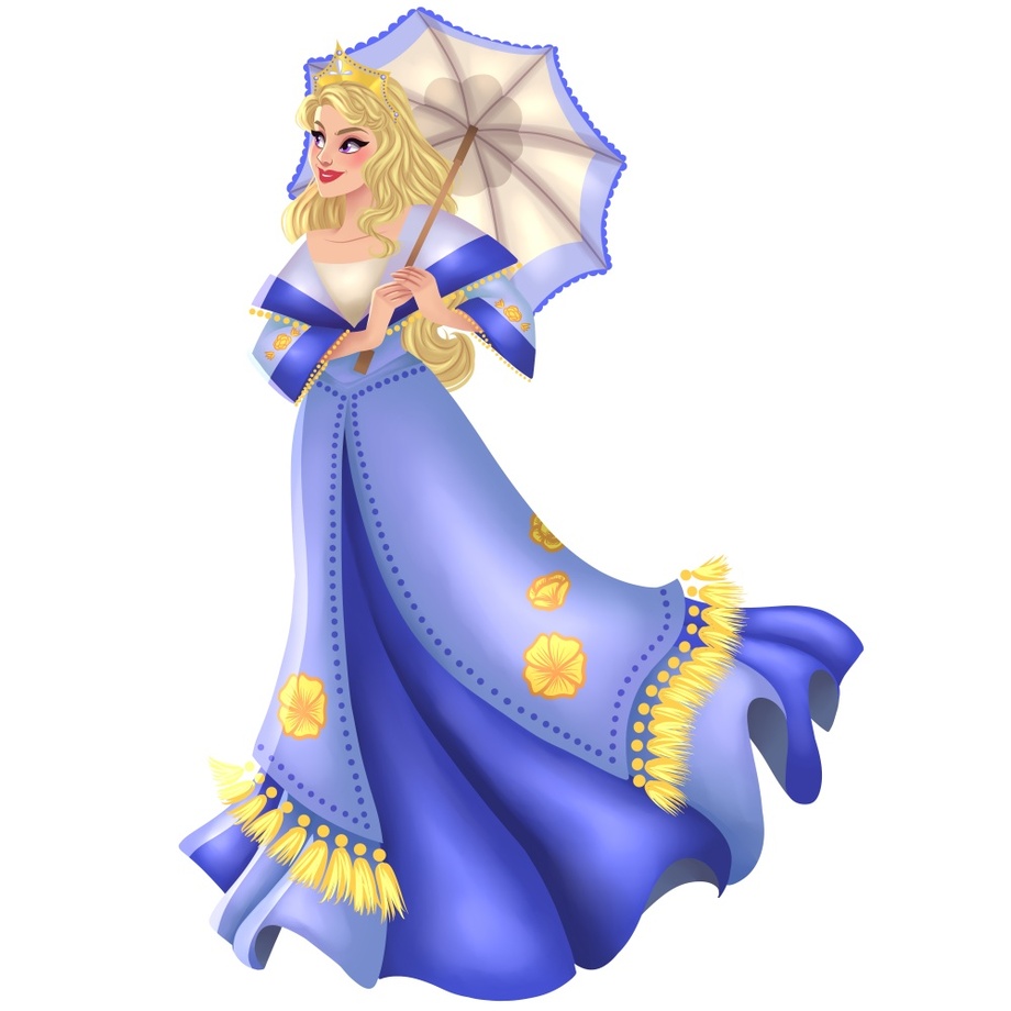 920x920 Filipinana Princess Aurora Blue, An Art Print By Greco Archibald