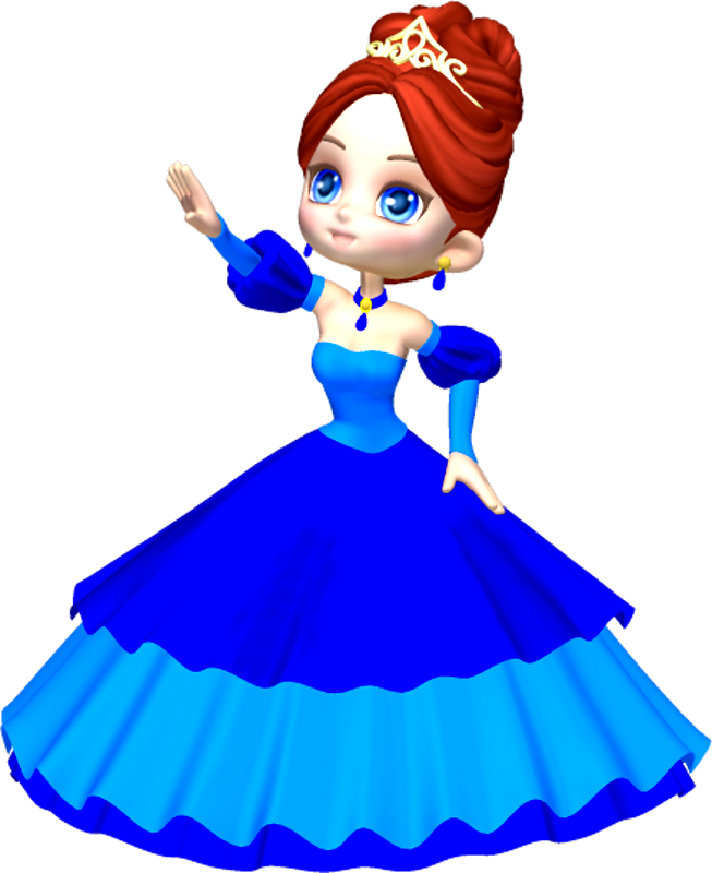 653x800 Princess In Blue Poser Png Clipart (1) By Clipartcotttage