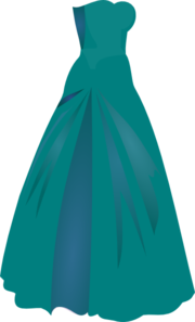 180x297 Green Dress Princess Clip Art