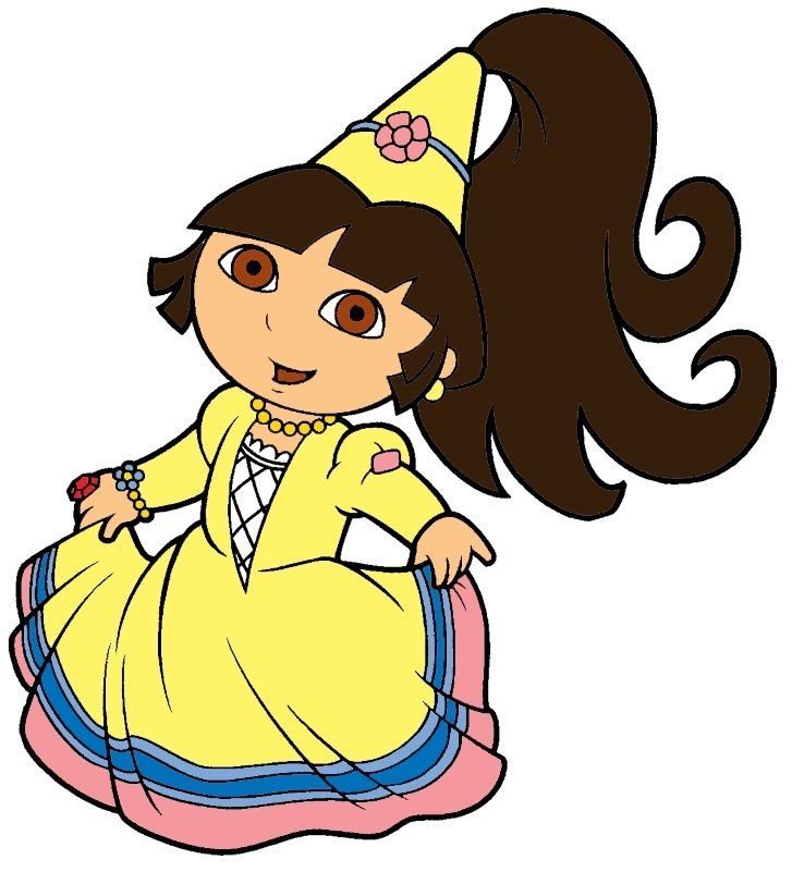 727x801 Princess Dora Stars Clipart