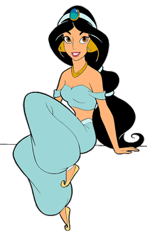 300x472 Princess Jasmine Clipart Cartoon