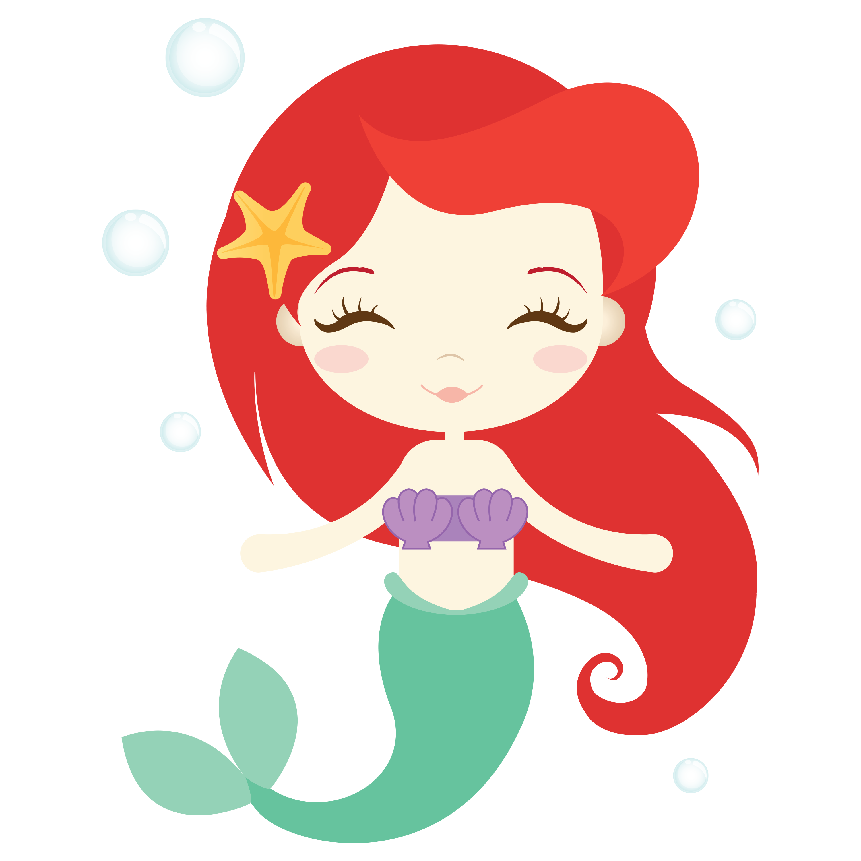 3000x3000 Disney Ariel Clipart