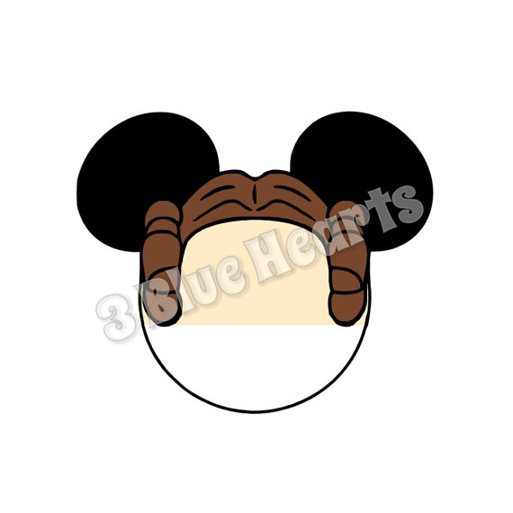 570x570 Princess Leia Star Wars Mickey Head Svg Dxf Pdf Studio, Star Wars