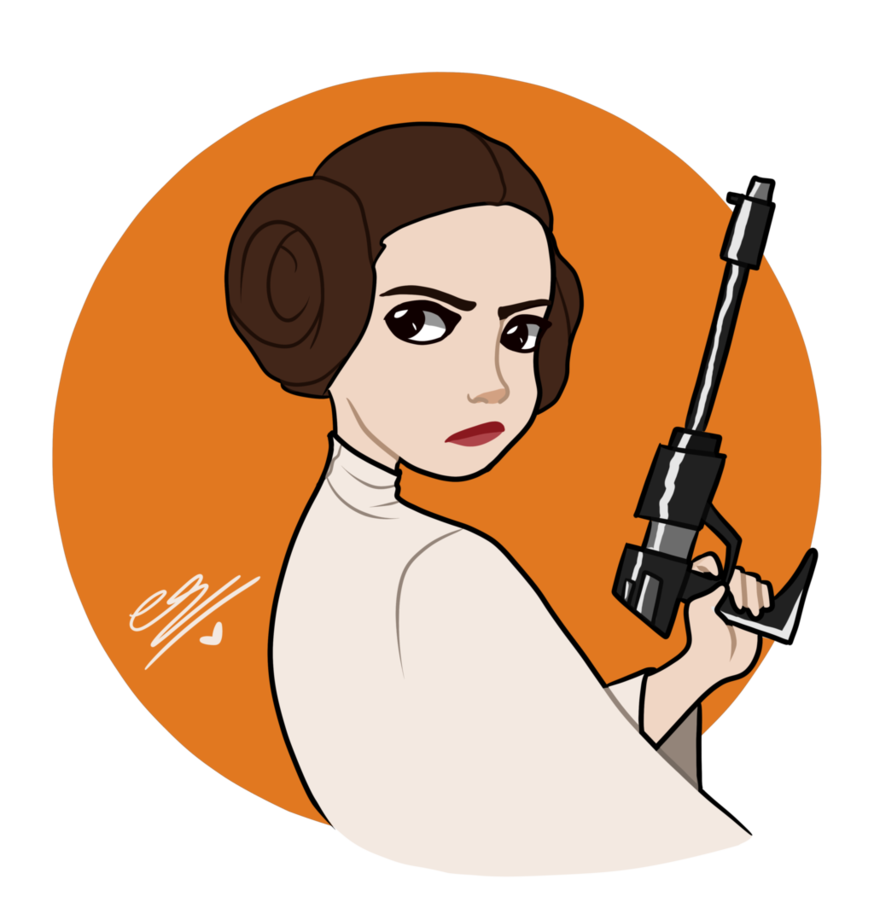 Princess Leia Cartoon Png : Download High Quality Star Wars Clipart ...