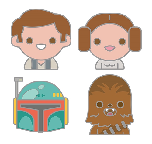 500x474 Star Wars Celebration Original Trilogy Emoji Pin Set 4 Pack