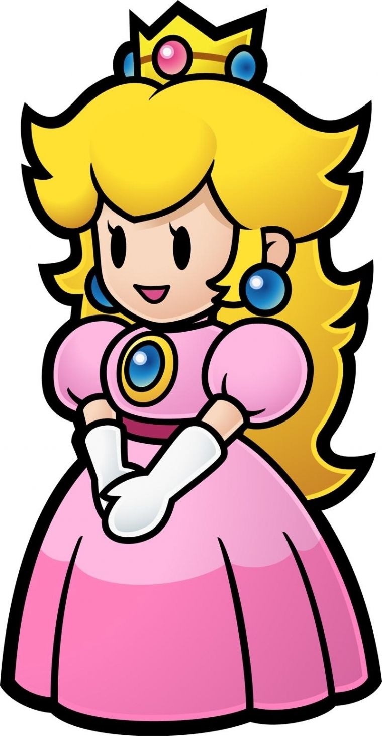 760x1465 Paper Princess Peach Super Mario Princess Peach