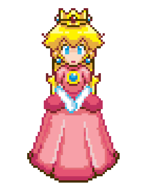 500x645 Princess Peach Clipart Transparent Tumblr