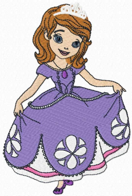 540x799 Photo Of Sofia The First Disney Princess Filled Machine Embroidery
