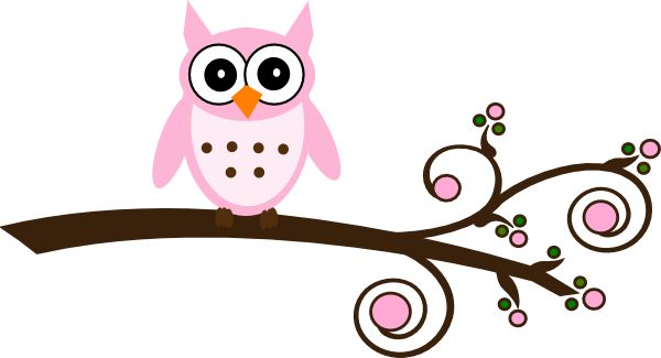 600x325 Pink Owl Clipart Craft Projects, Animals Clipart