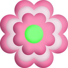 236x236 Blue Amp Pink Flower Flower Clipart Flower Clipart