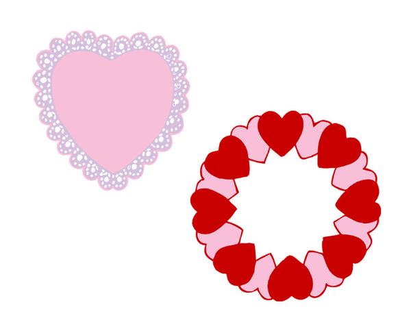 600x480 Pink And Red Valentine Heart Clip Art Frames Printable Clipart