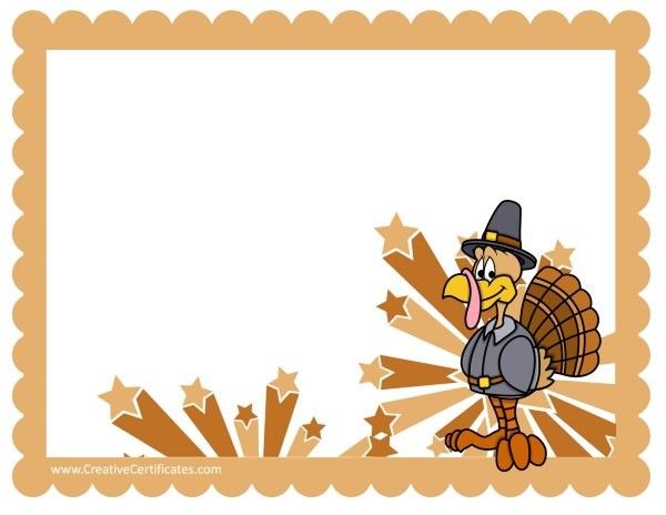 600x464 Thanksgiving Clipart Borders Thanksgiving Borders Placemats