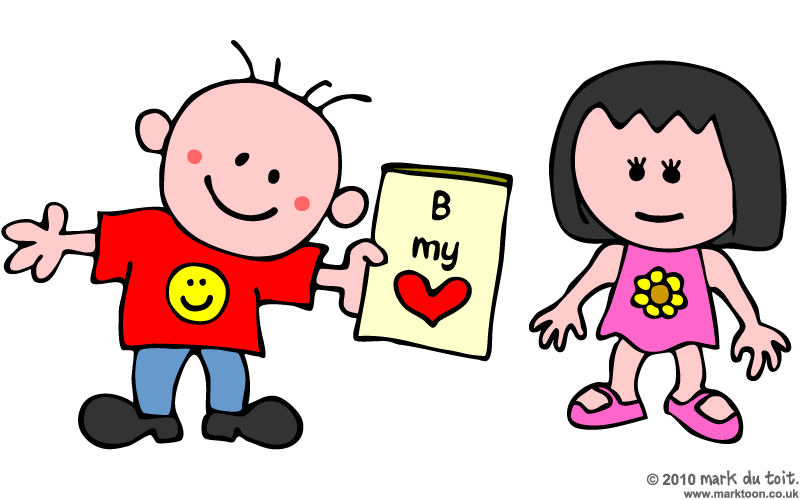 800x500 Valentine's Day Card Clipart