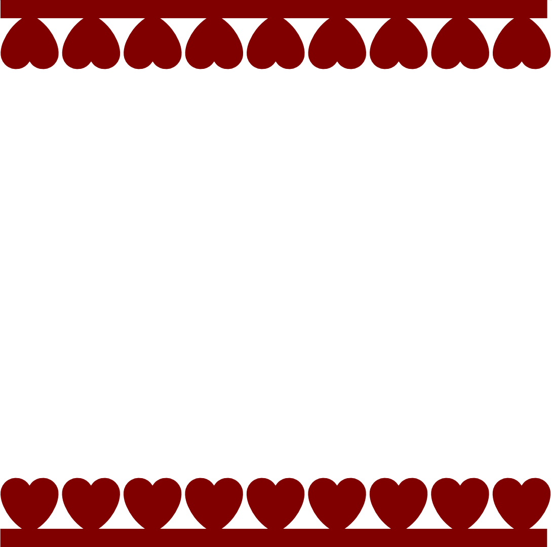 1090x1080 Valentines Borders