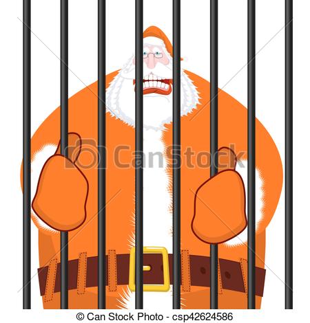 450x470 Santa Claus Orange Prisoner Clothing. Christmas In Prison