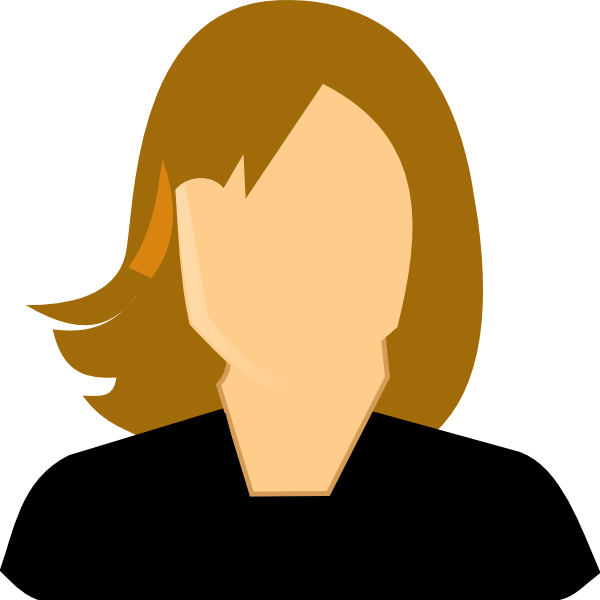 600x600 Female Professional Clip Art