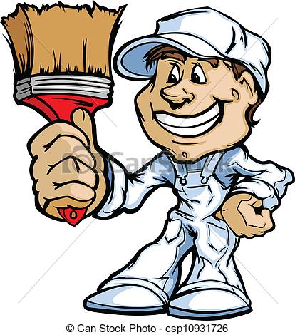 414x470 Professional Painter Clipart