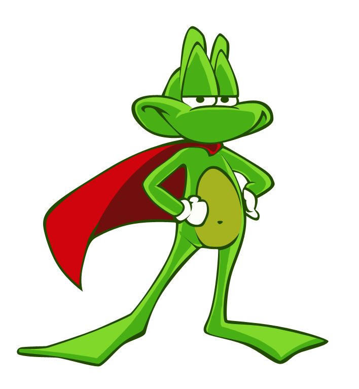 708x767 Frog Cartoon Character