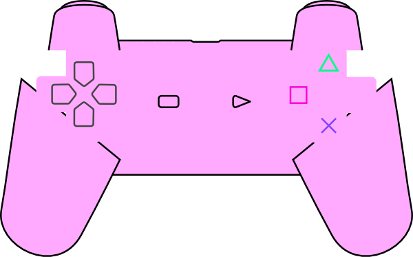 600x373 Pink Ps3 Remote Clip Art