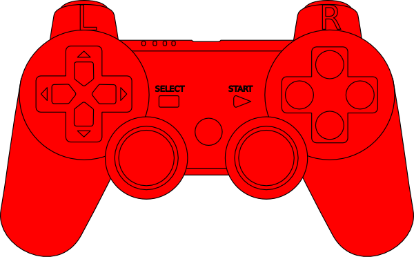 600x372 Ps3 Controller Red Clip Art