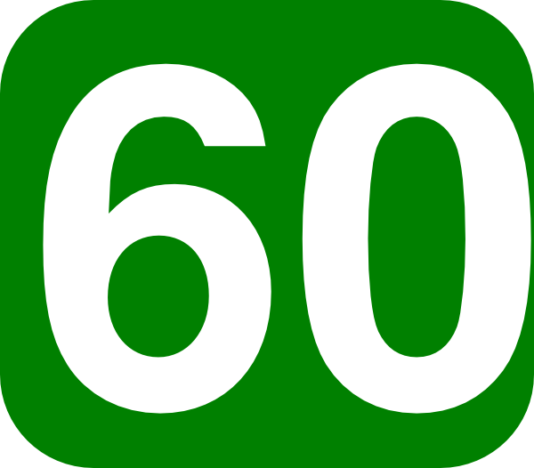 600x526 Number 60 Images 60 Days Green White Clip Art