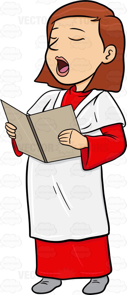 442x1024 Chorale Clipart