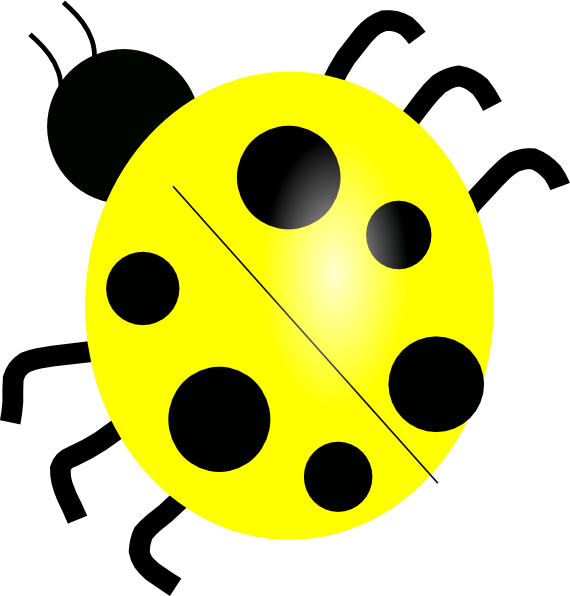 570x596 Yellow Ladybugs Yellow Ladybug Clip Art