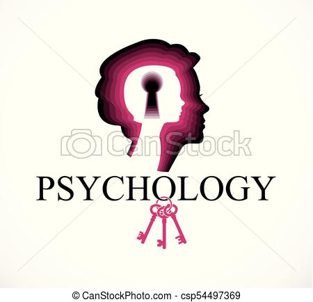 450x434 Psychology Vector Logo Created With Woman Head Profile And Clip